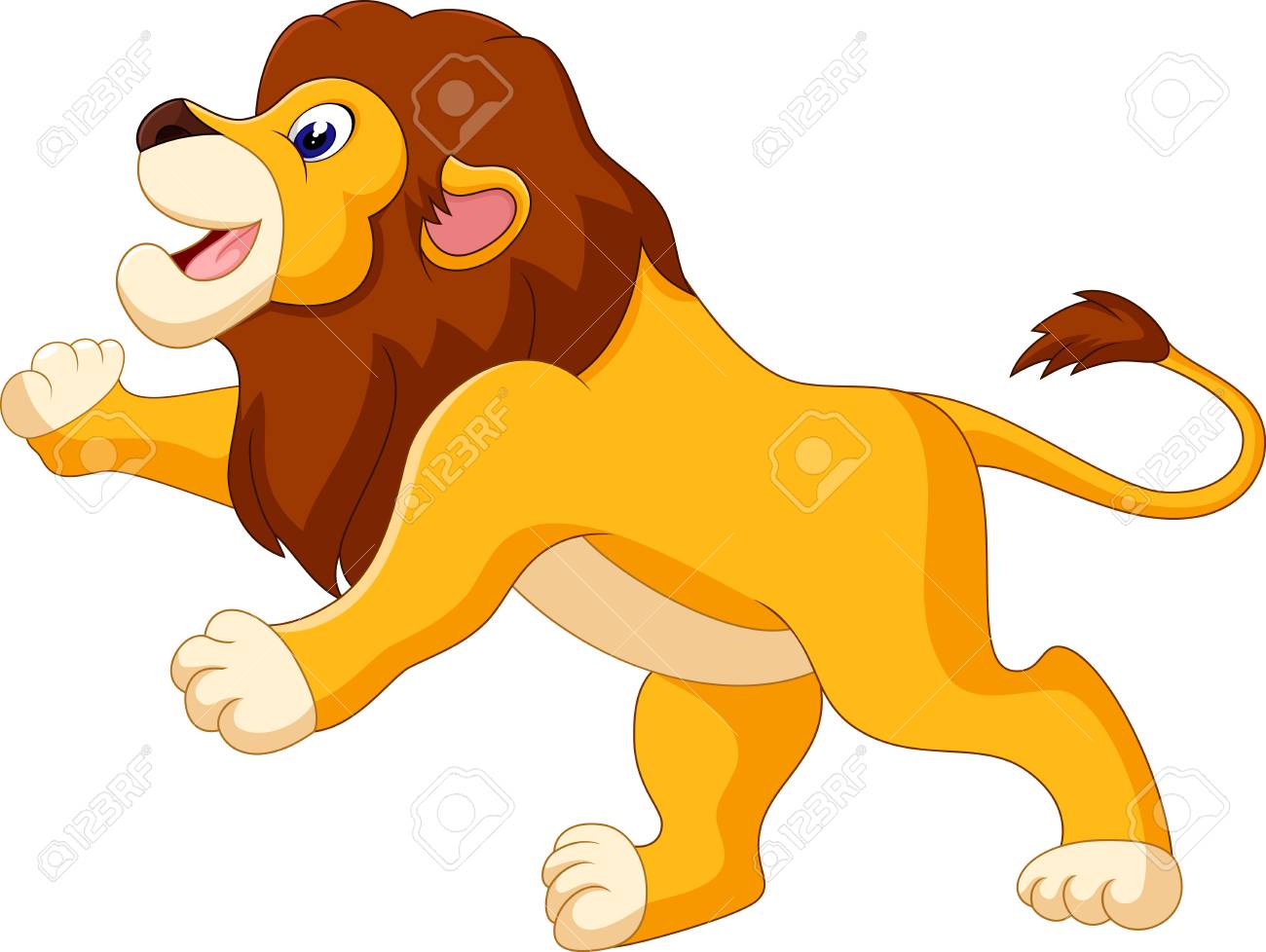 Cute Lion Cartoon Of Illustration Royalty Free Cliparts Vectors And Stock Illustration Image