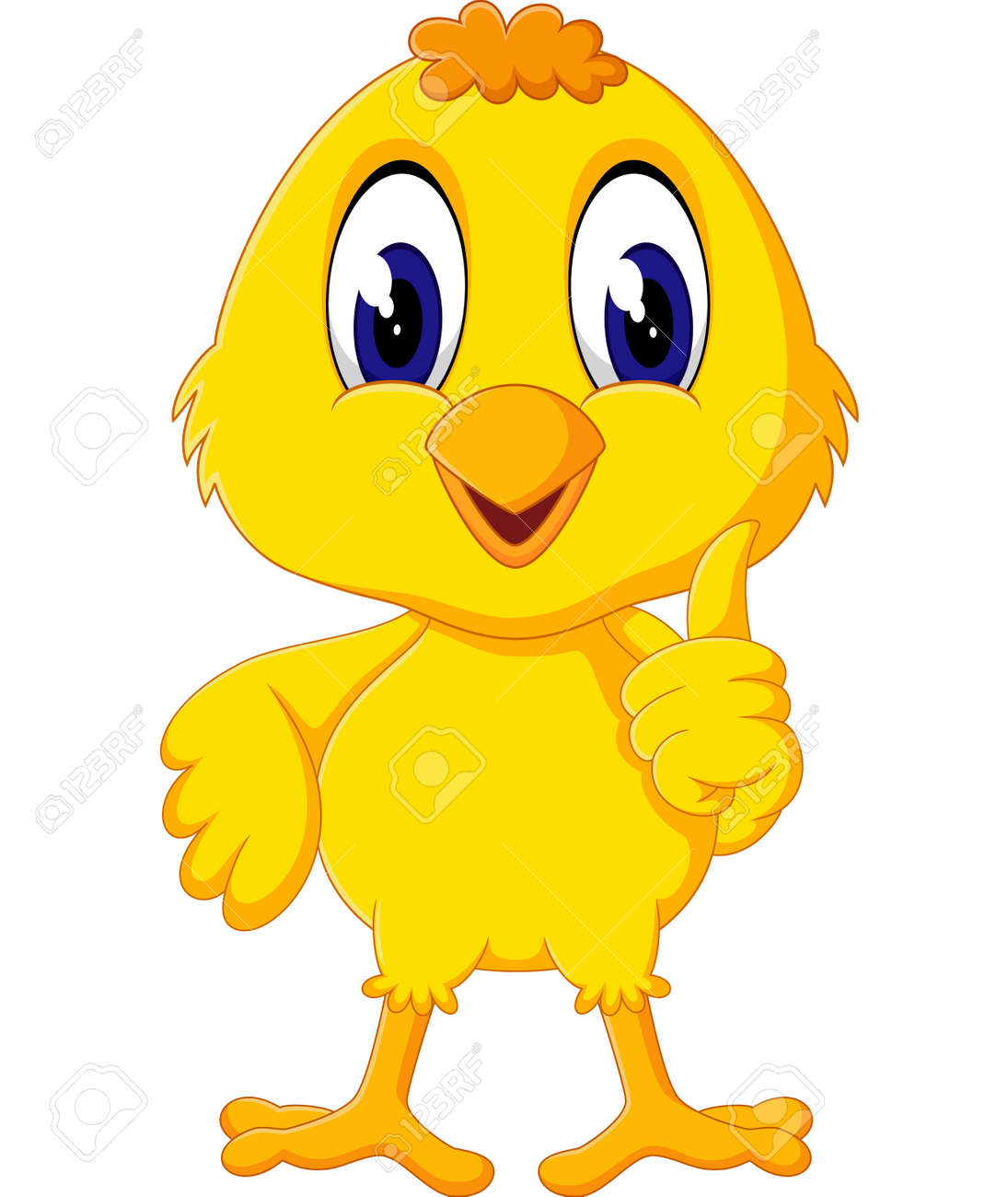 Ilustración De Dibujos Animados Lindo Del Pollo Ilustraciones Svg,  Vectoriales, Clip Art Vectorizado Libre De Derechos. Image 51918323.
