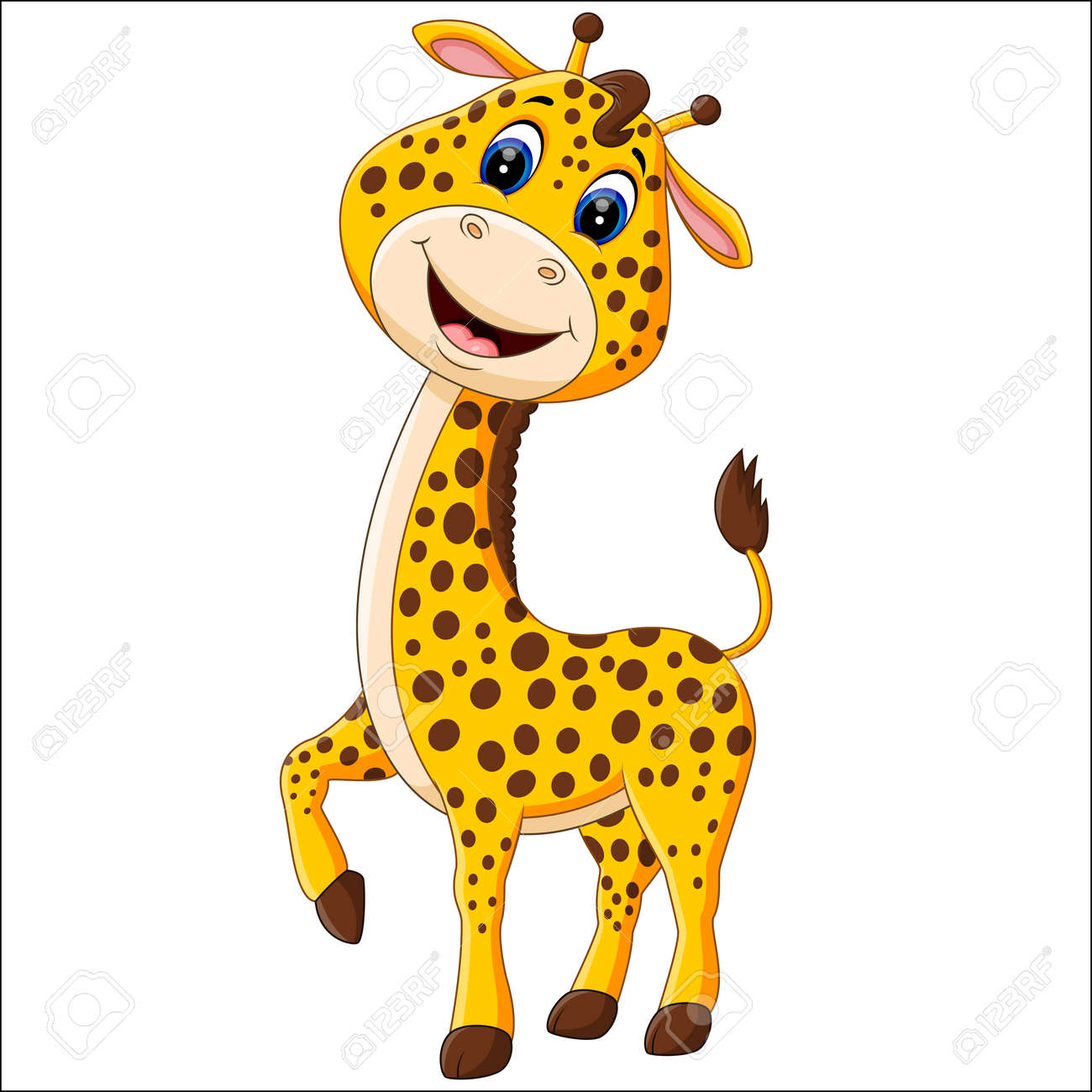 Bande Dessinee Mignonne De Girafe D Illustration Banque D Images Et Photos Libres De Droits Image