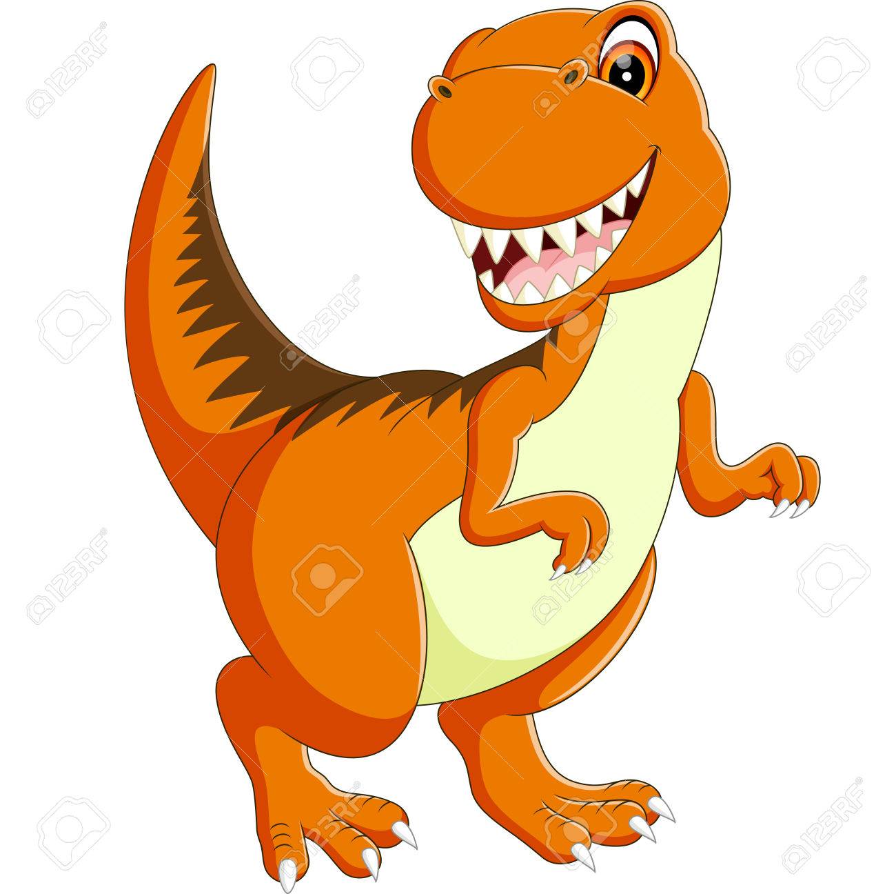 illustration of Cute dinosaur cartoon - 55160913 illustration of Cute dinosaur cartoon - 55160913