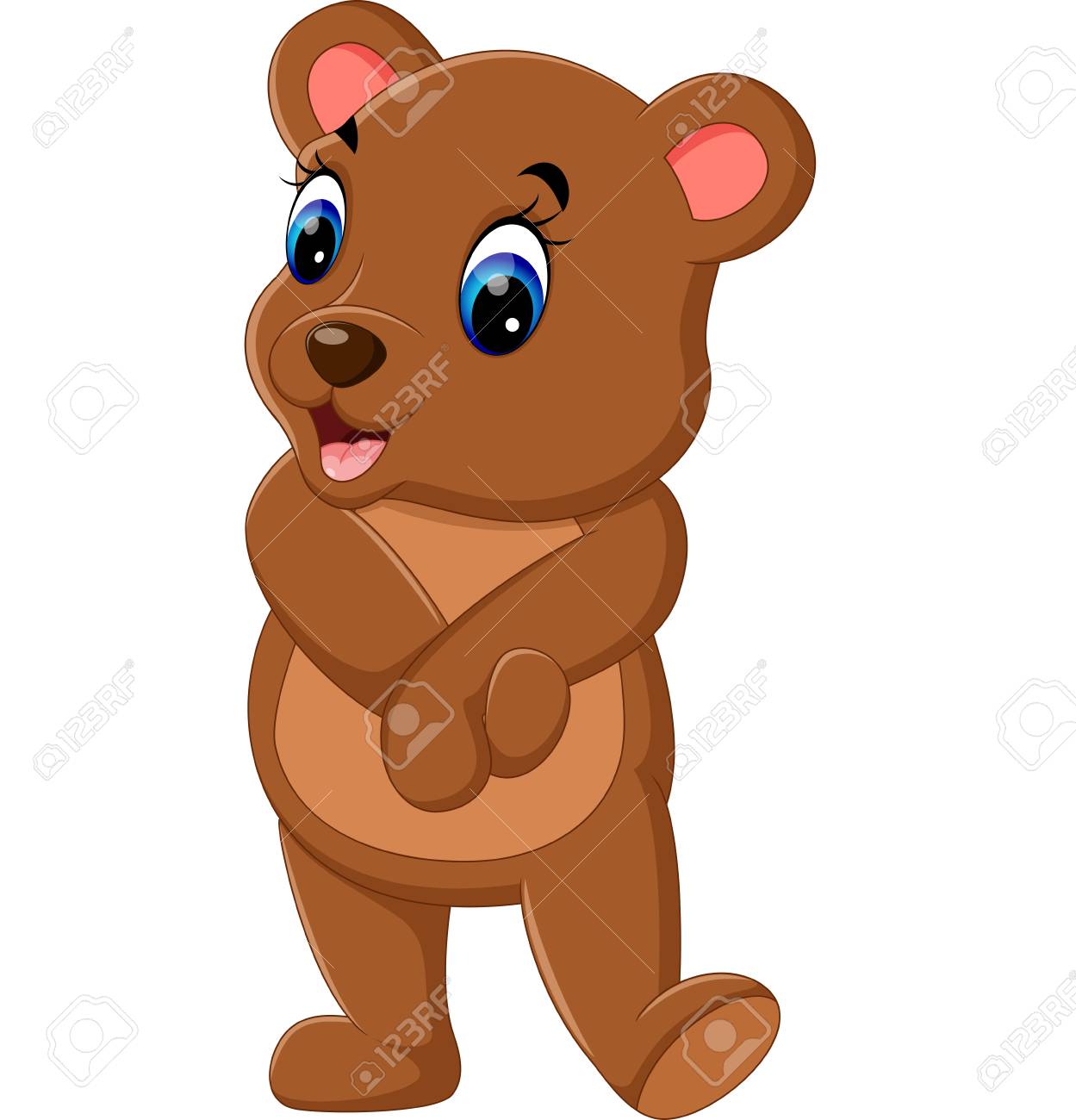 Illustration De Bebe Mignon Dessin Anime Ours Clip Art Libres De Droits Vecteurs Et Illustration Image