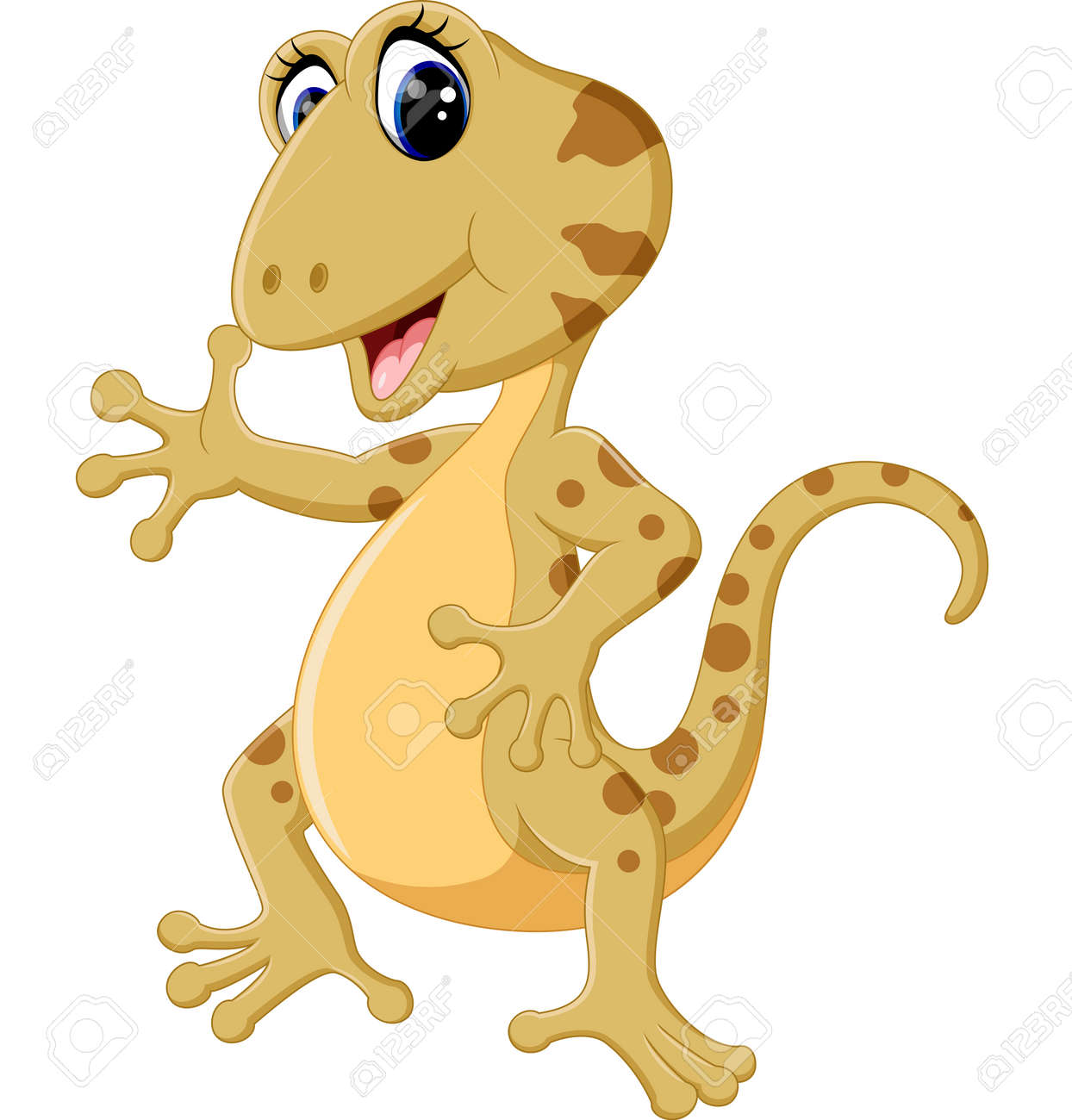 漫画かわいいトカゲ の写真素材 画像素材 Image