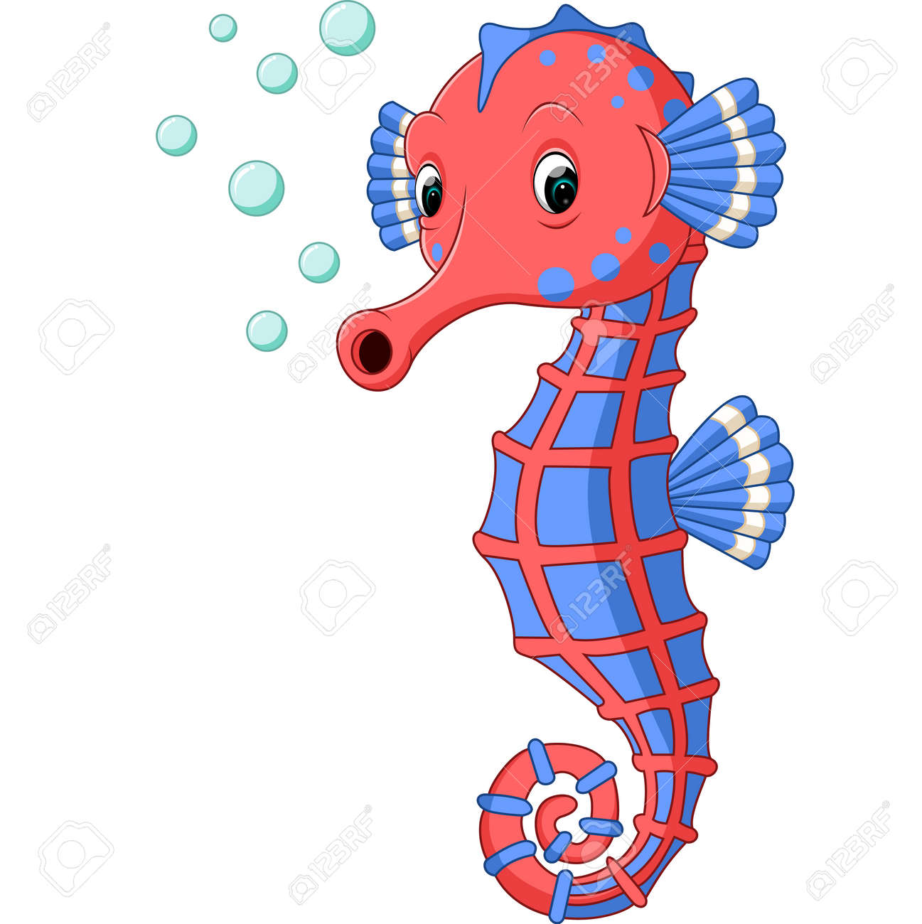 タツノオトシゴ漫画 の写真素材 画像素材 Image