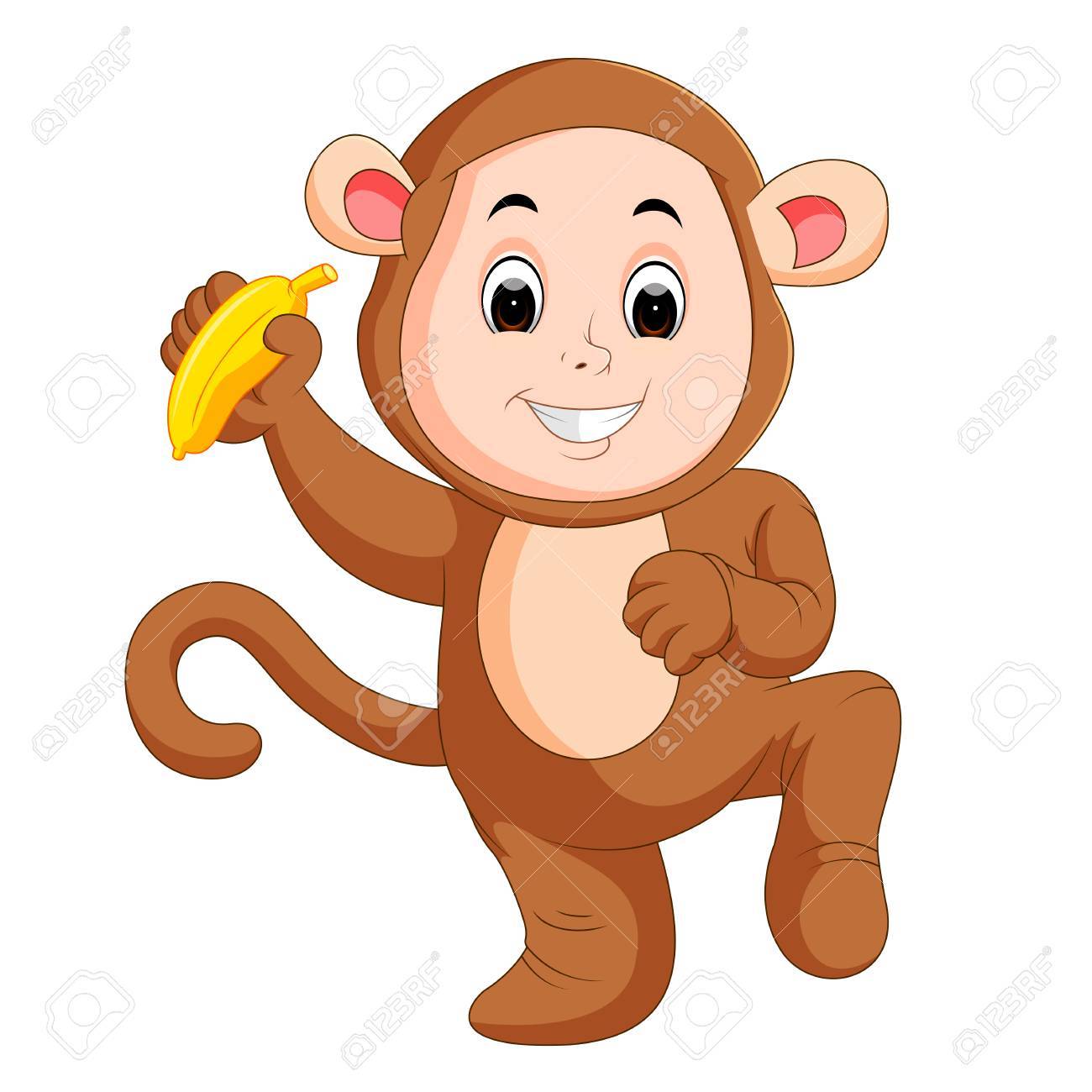 面白い赤ちゃん猿のスーツを着て の写真素材 画像素材 Image