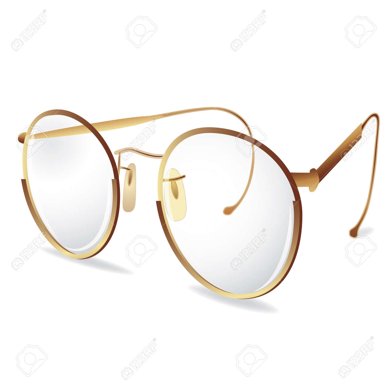 gafas de oro