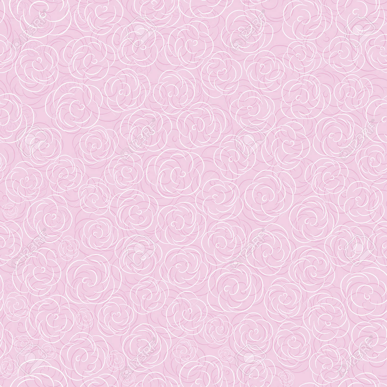 ピンク シームレスなバラの花の背景パターン ベクトル ビンテージ花のイラスト かわいい背景 のイラスト素材 ベクタ Image