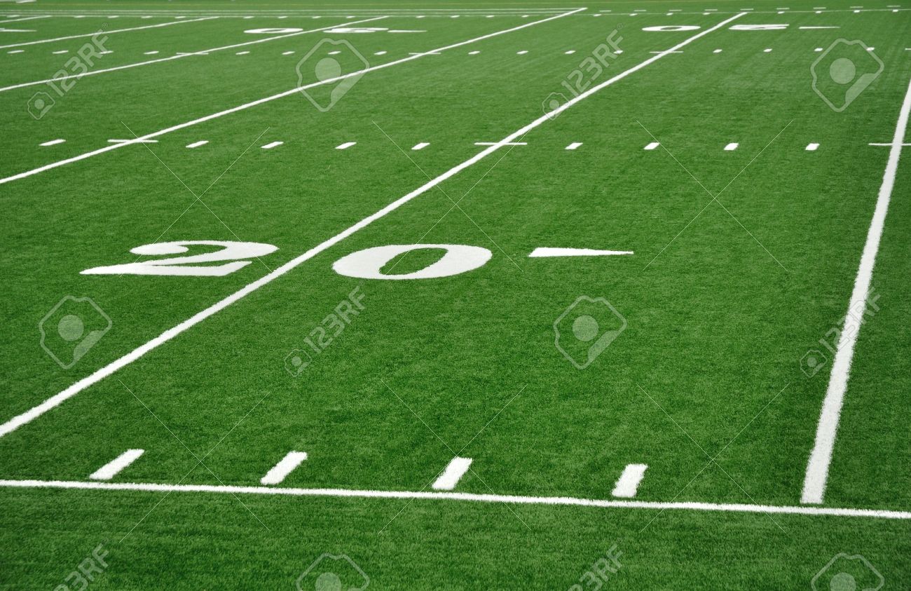 twenty yard line on
