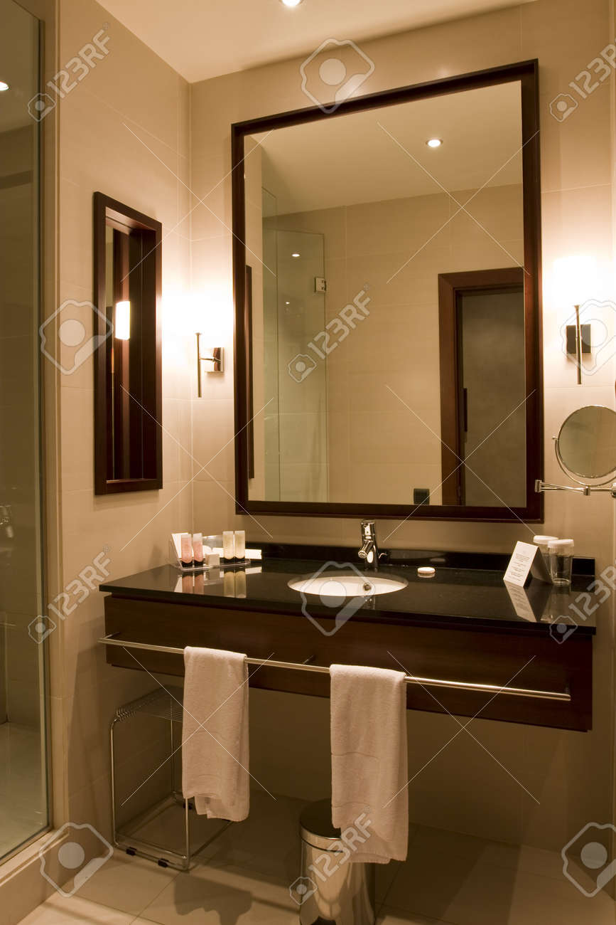 Hotel Bathroom Accessories elegant 5 star hotel or apartment luxury bathroom stock photo Hotel Bathroom Accessories elegant 5 star hotel or apartment luxury bathroom stock photo