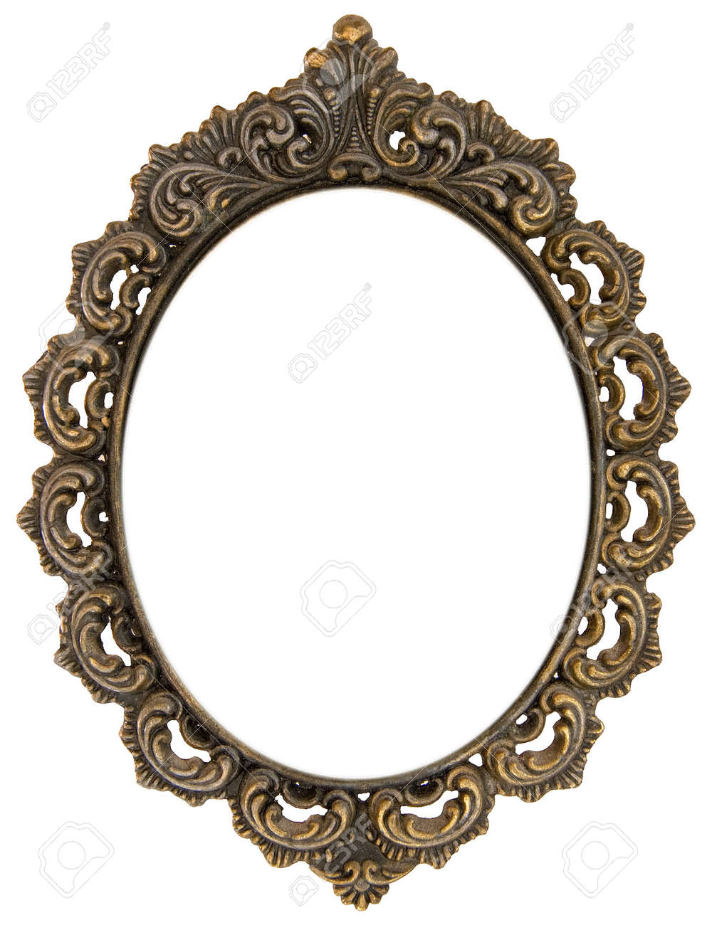 華やかなアンティーク楕円形フレーム の写真素材 画像素材 Image