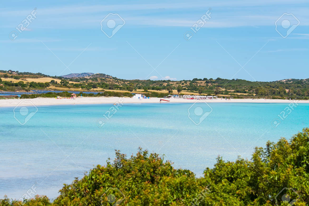 Turquoise Sea In Lu Impostu Beach Sardinia