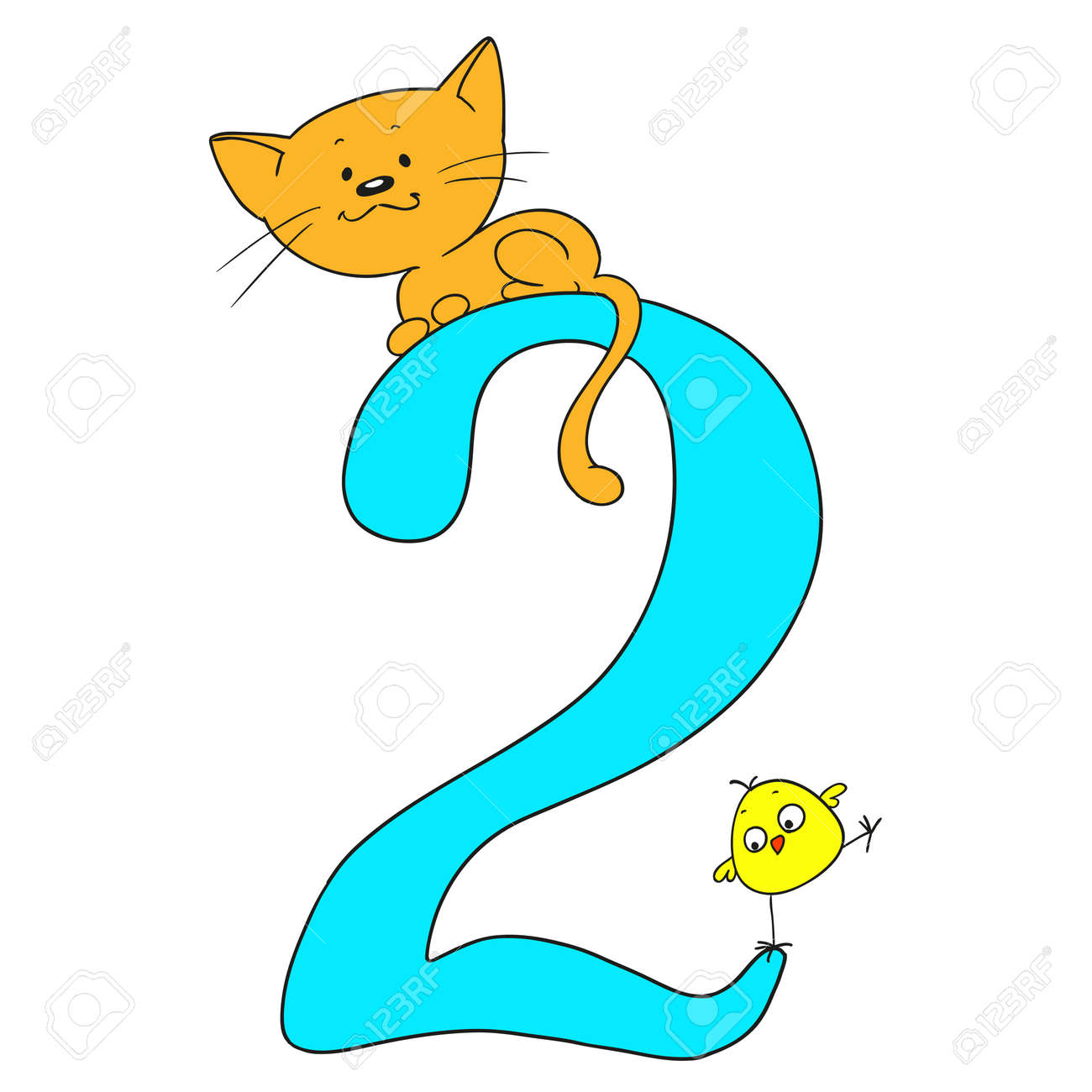 数 2 元気なご挨拶 数字と動物 子猫とチキン ベクトルは 白い背景で隔離 漫画の落書き のイラスト素材 ベクタ Image 数 2 元気なご挨拶 数字と動物 子猫とチキン ベクトルは 白い背景で隔離 漫画の落書き のイラスト素材 ベクタ Image