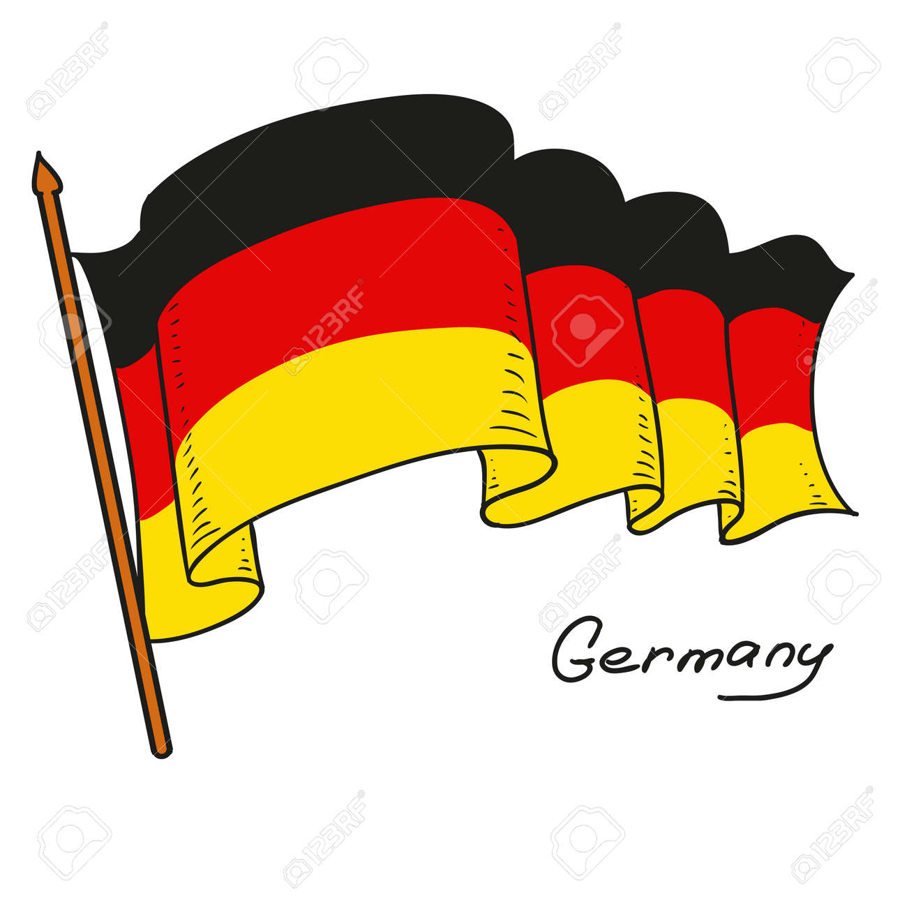 vector flag germany the