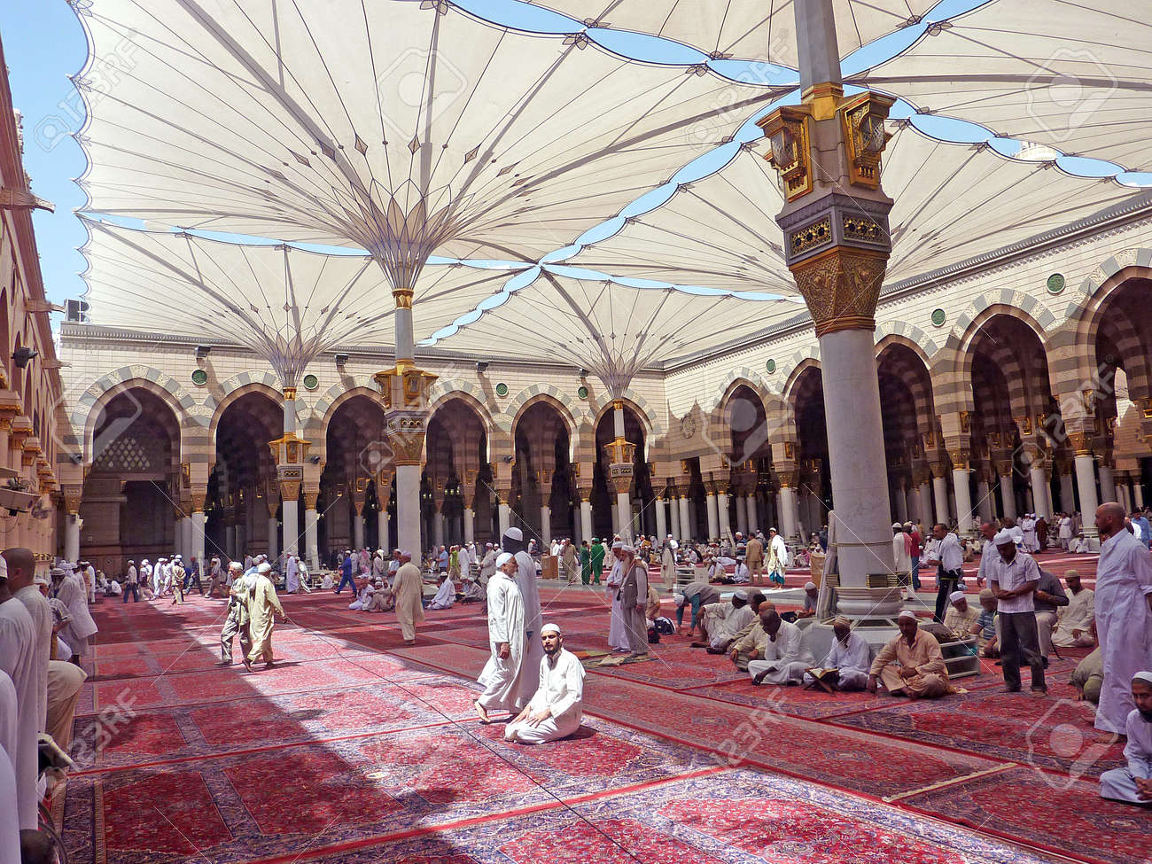 nabawi mosque medina saudi arabia stock photo picture and royalty