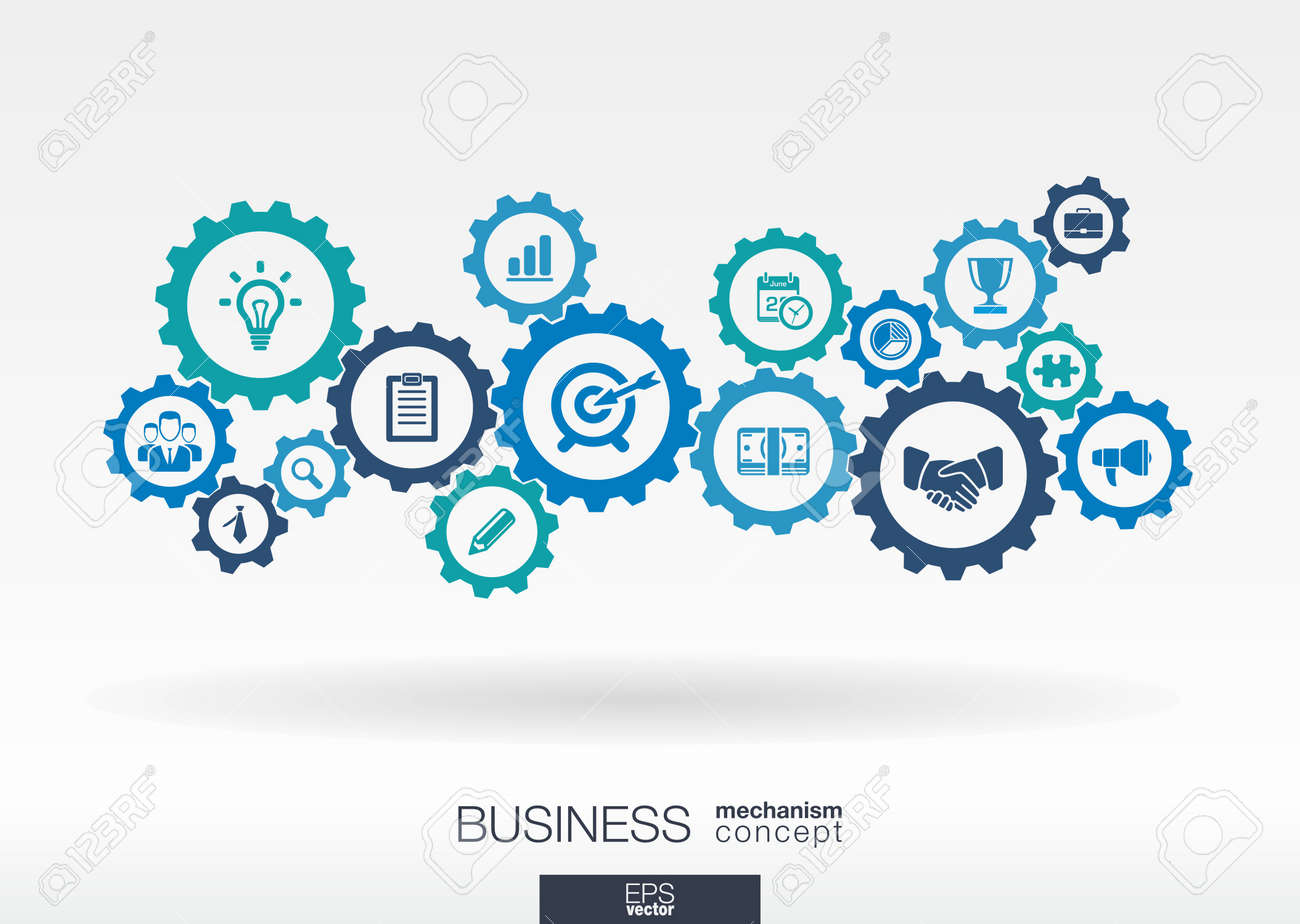 business mechanism concept abstract