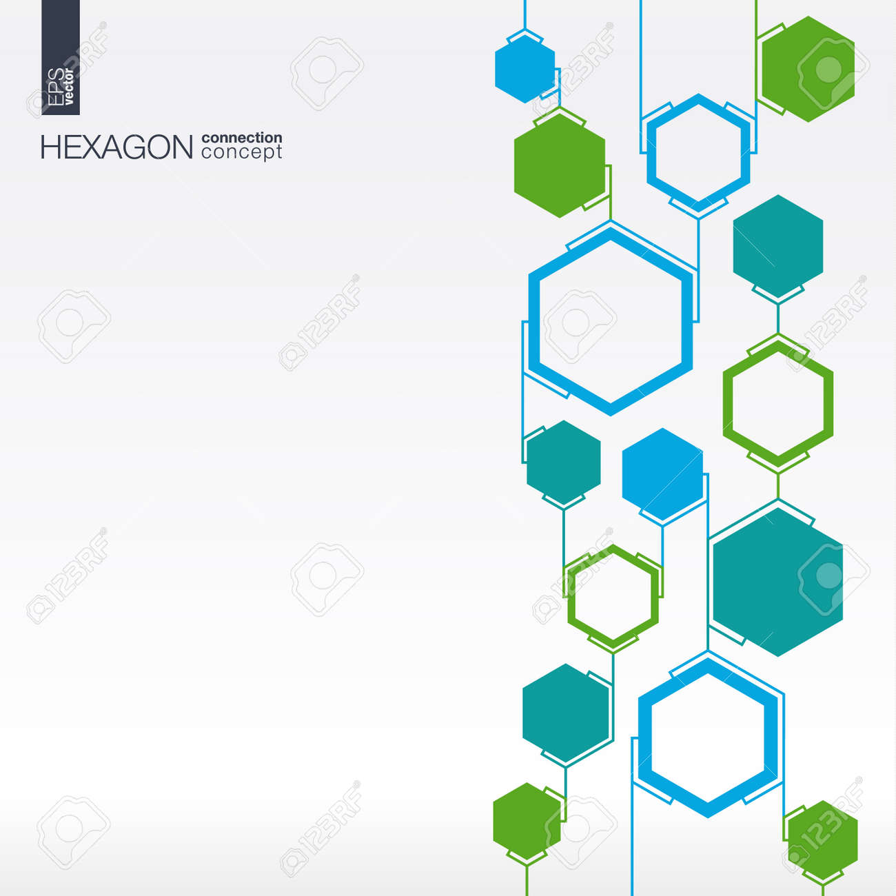 Abstract hexagon background with lines and integrated polygons for Business Company, medical, healthcare, network, connect, social media and global concepts. - 43377676 Abstract hexagon background with lines and integrated polygons for Business Company, medical, healthcare, network, connect, social media and global concepts. - 43377676