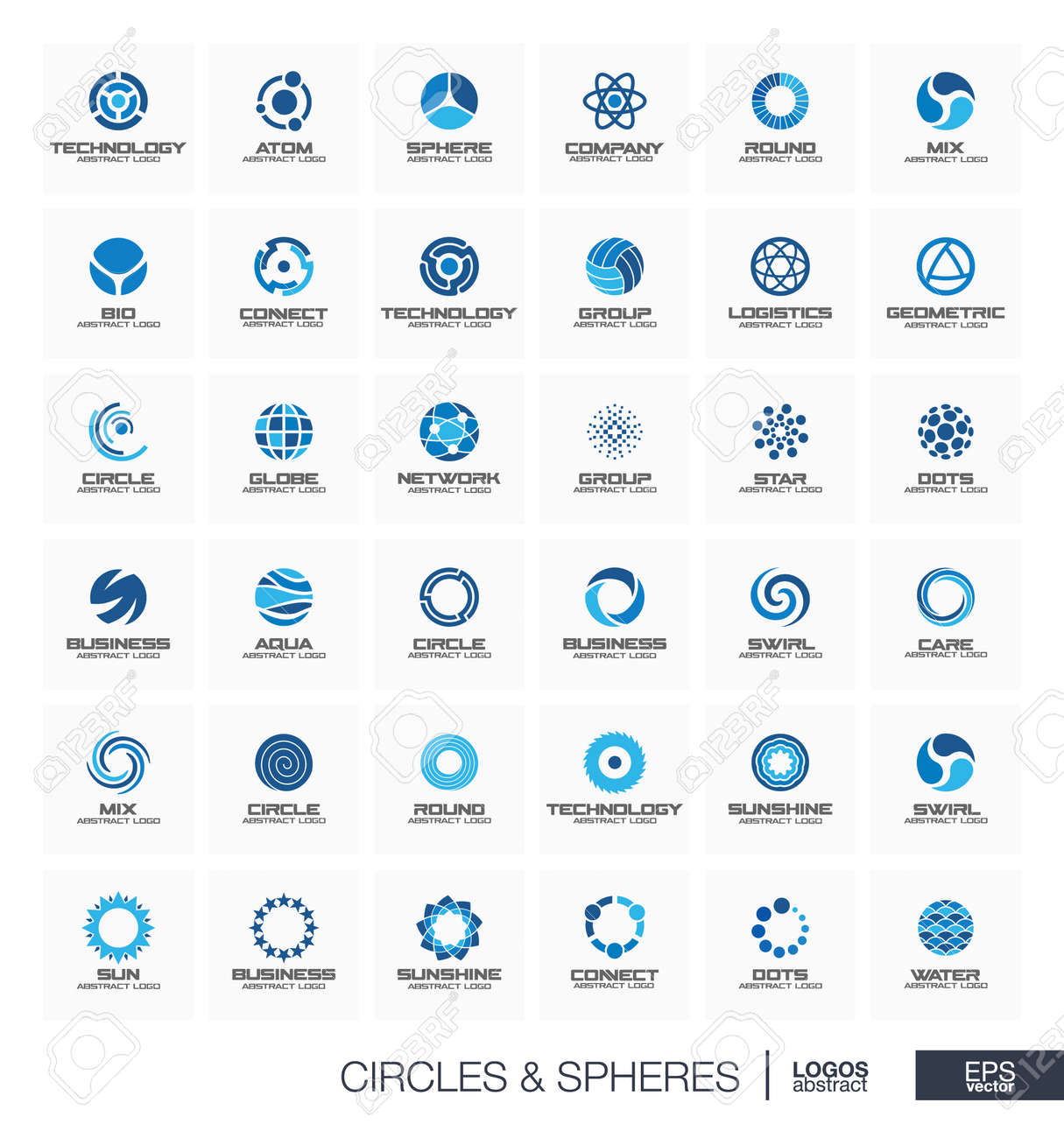 Abstract geometric logo set for business company. Corporate identity design elements. Orbit, atom, roll wheel, segment connect concept. Radius, Sphere, Circle, Globe logotype collection. Vector icons - 60944366 Abstract geometric logo set for business company. Corporate identity design elements. Orbit, atom, roll wheel, segment connect concept. Radius, Sphere, Circle, Globe logotype collection. Vector icons - 60944366