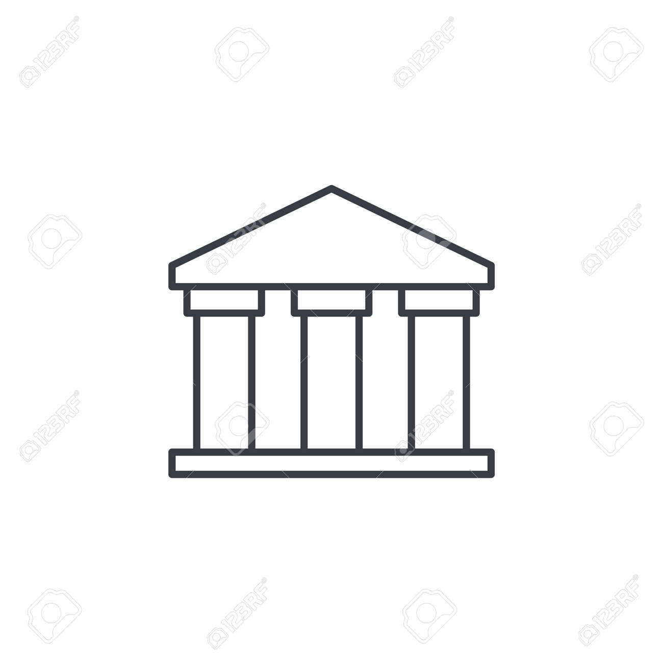 公共銀行の建物 大学や博物館 ギリシャ建築の古典的な細い線アイコン 線形ベクトル イラスト 白 Backgroundfog に分離されたピクトグラムの イラスト素材 ベクタ Image 公共銀行の建物 大学や博物館 ギリシャ建築の古典的な細い線アイコン 線形ベクトル イラスト 白 Backgroundfog に分離されたピクトグラムの イラスト素材 ベクタ Image