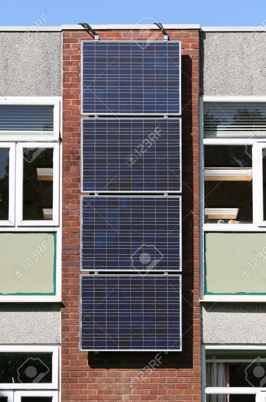 Solar Panel Wall >> Solar Photovoltaic Panel Array Mounted On Office Building Wall Stock Solar Panel Wall >> Solar Photovoltaic Panel Array Mounted On Office Building Wall Stock