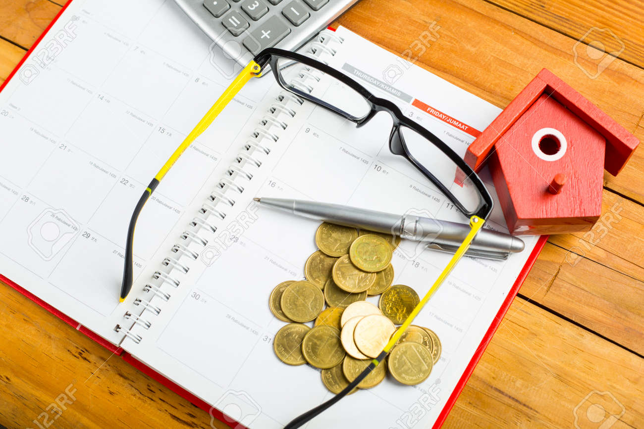 finance calculate your budget on table stock photo picture and