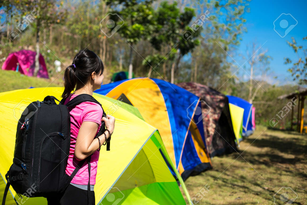 mochila de camping mujer