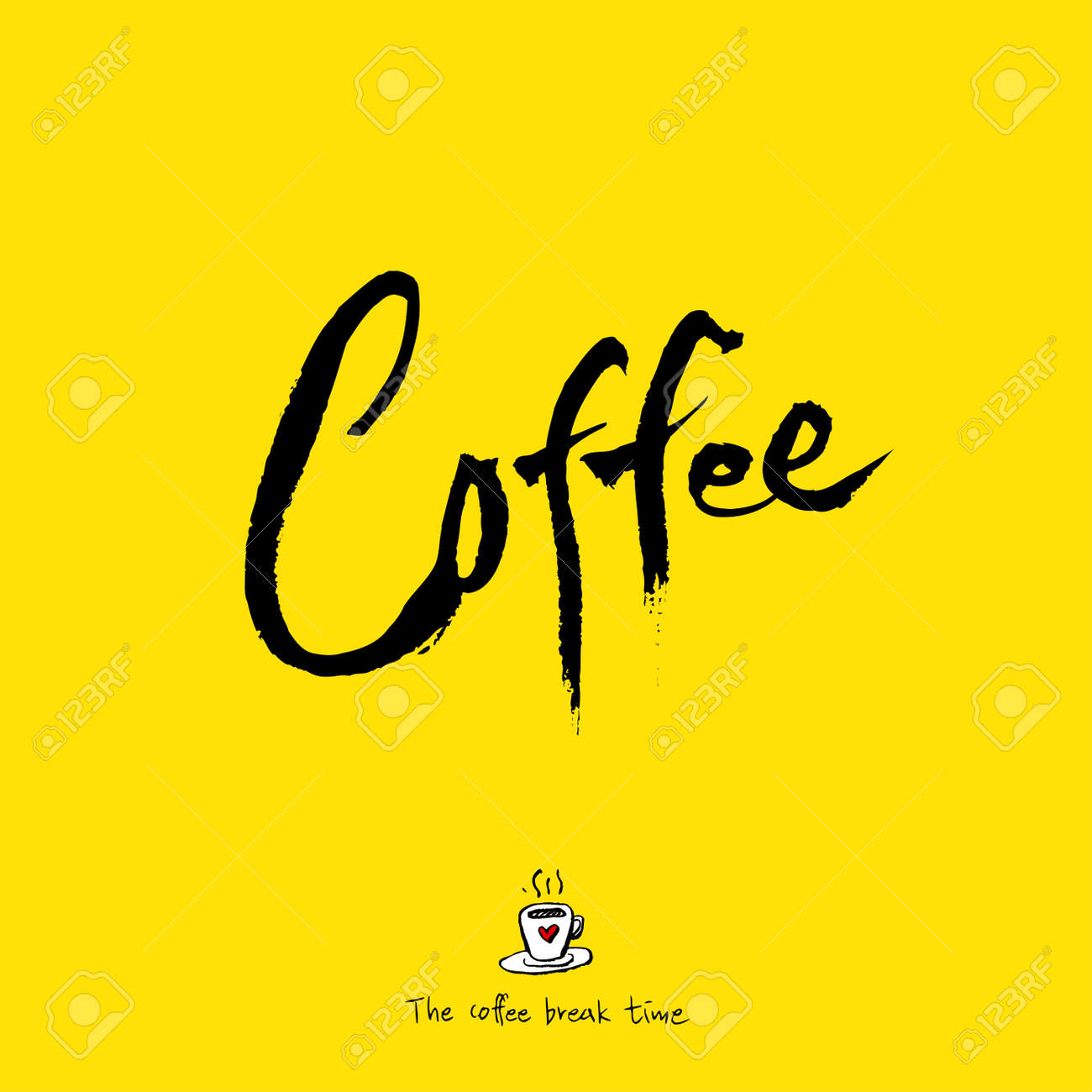 cafe poster sketchy coffee