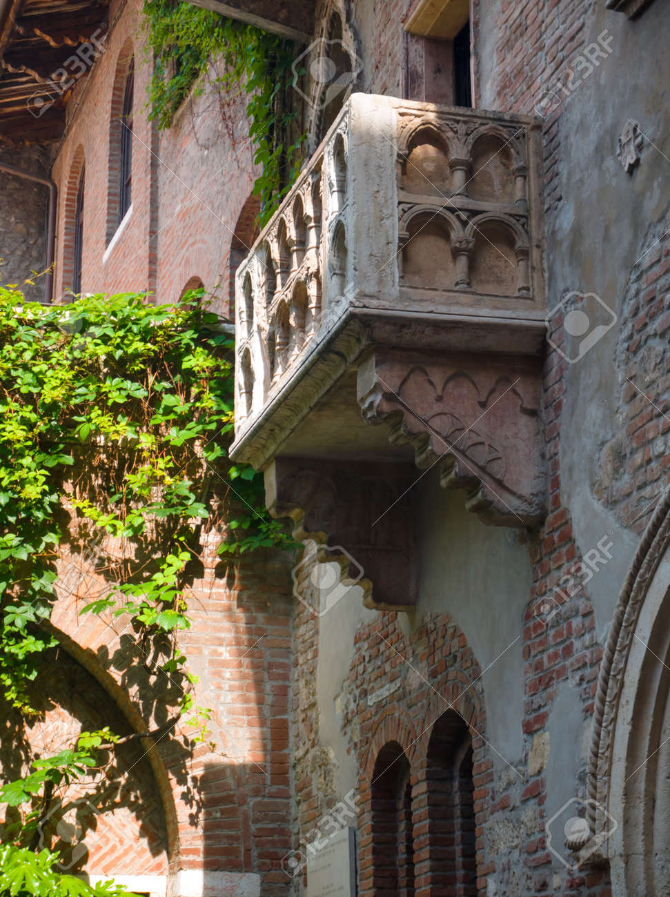 Der Balkon Von Julias Haus Beruhmt Gemacht In Shakespeares Romeo