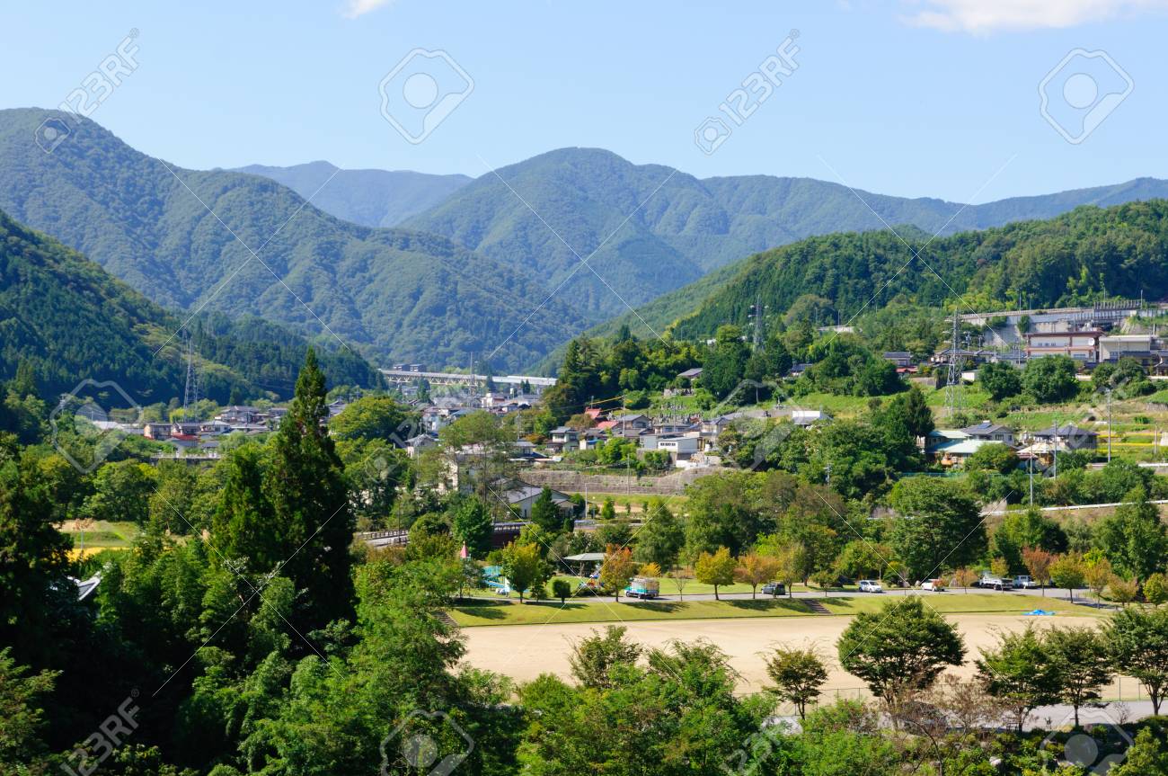 南長野県阿智村の風景 の写真素材 画像素材 Image