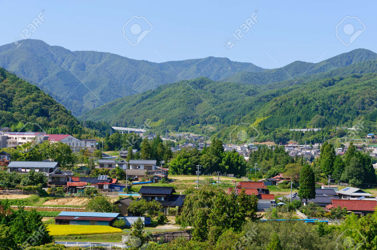 南長野県阿智村の風景 の写真素材 画像素材 Image