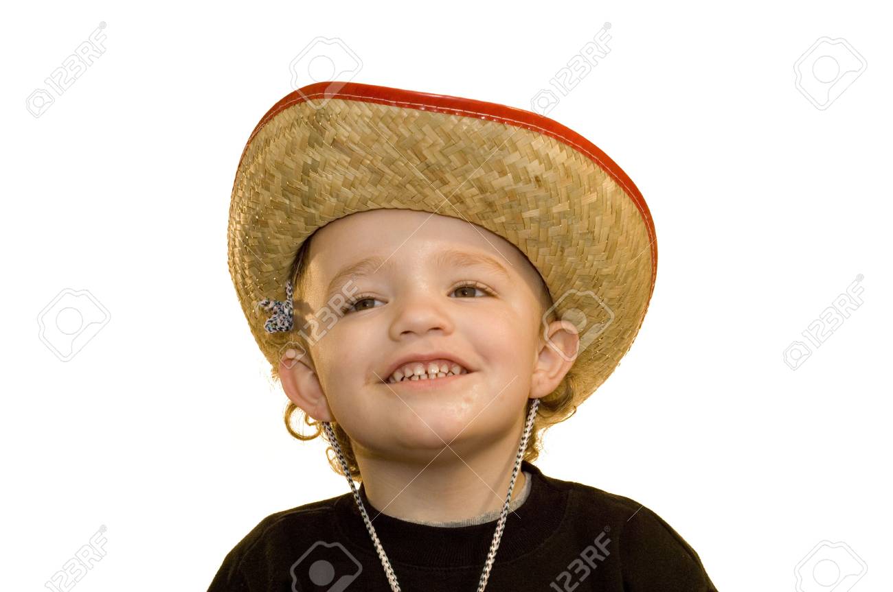 baby straw cowboy hat