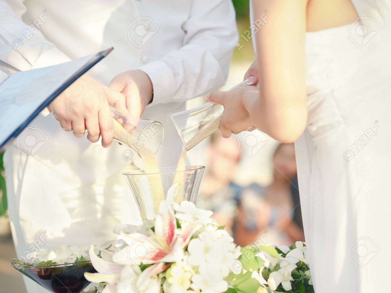 Wedding Sand Ceremony Vintage Color Process Stock Photo Picture And Royalty Free Image Image 62466330
