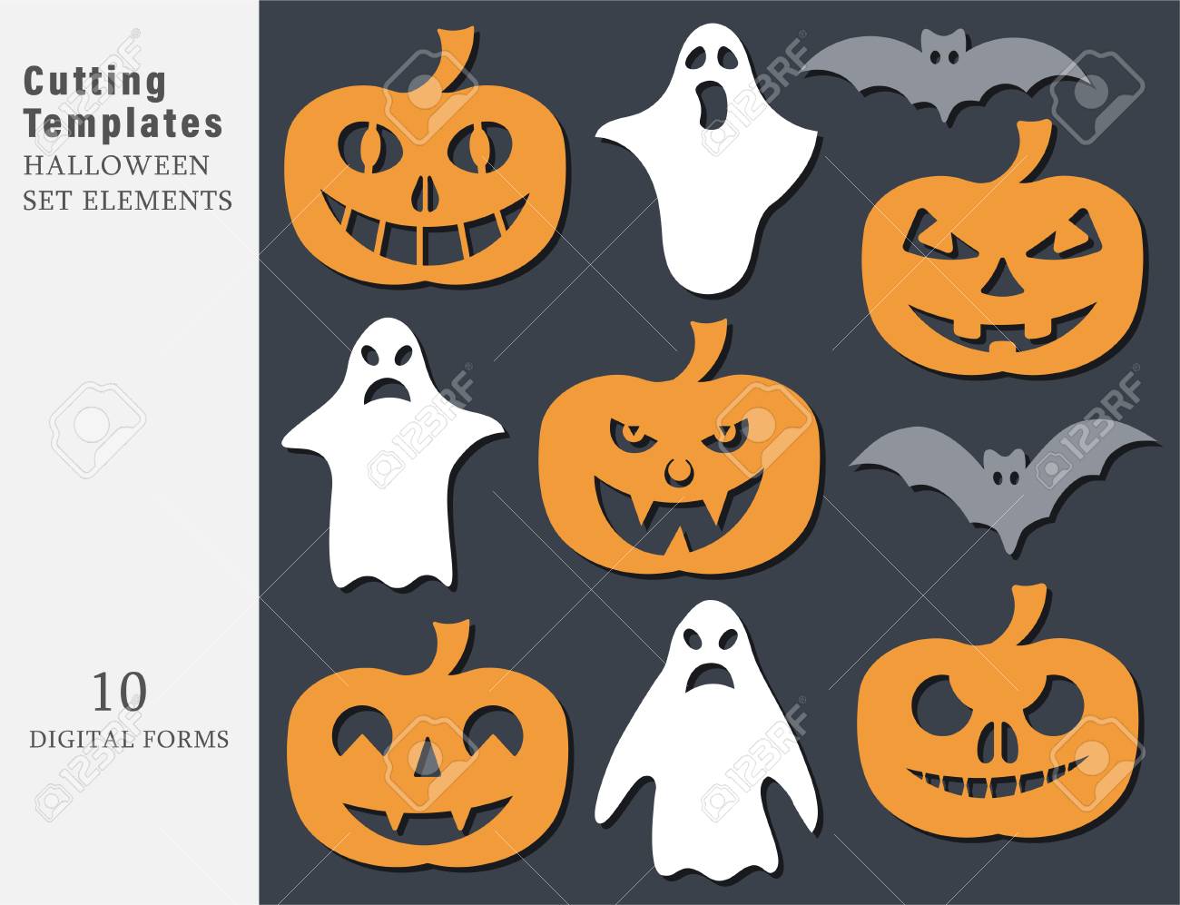 Garland Halloween. The laser cutting. Festive decoration for walls and Windows. Vector illustration. - 108678218 Garland Halloween. The laser cutting. Festive decoration for walls and Windows. Vector illustration. - 108678218