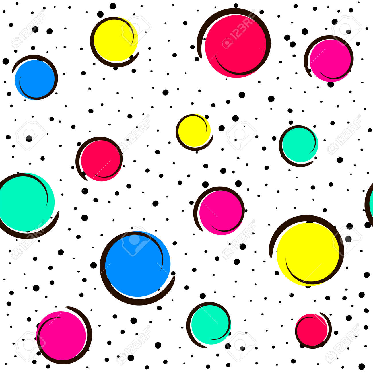 pop art colorful confetti