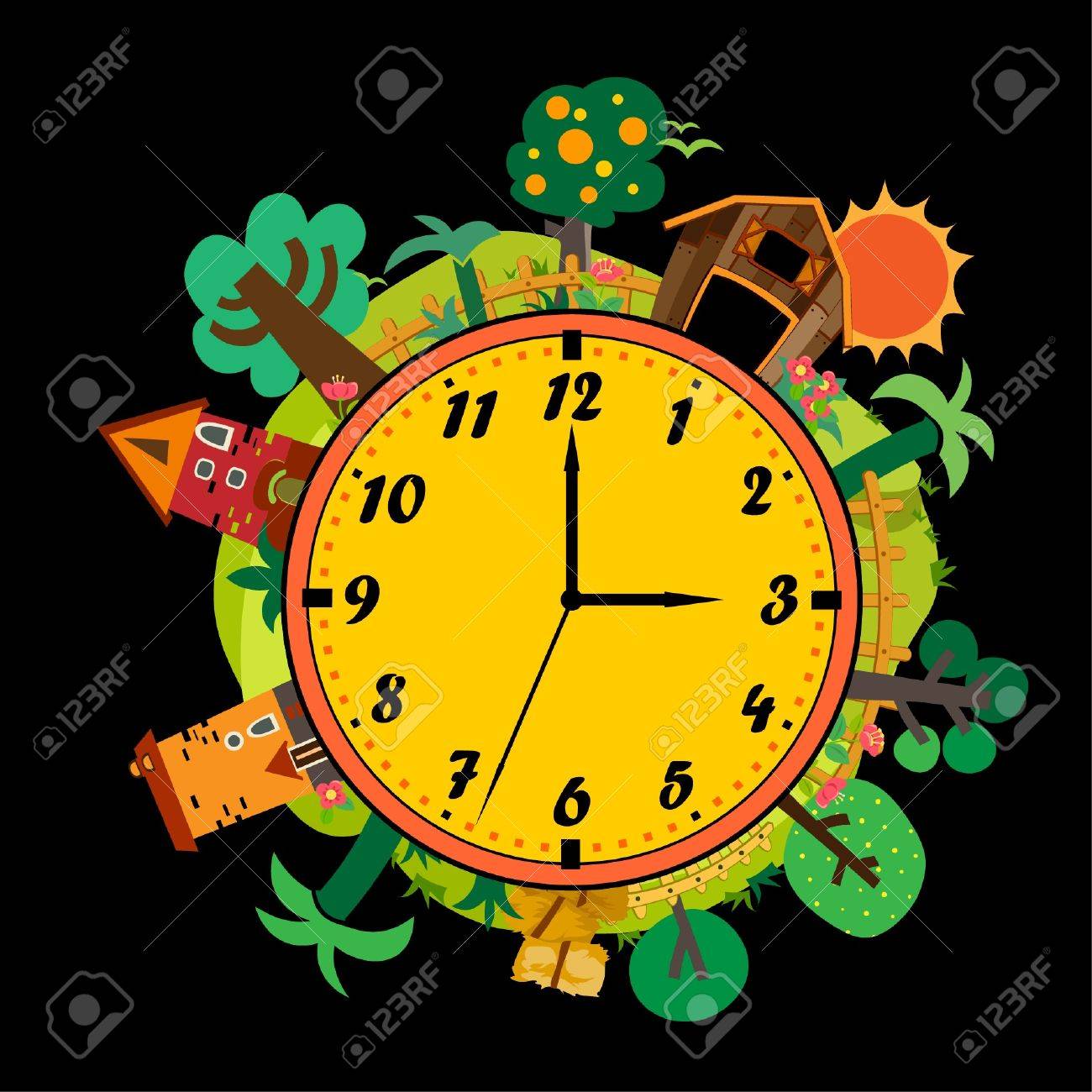 cute clock for kids