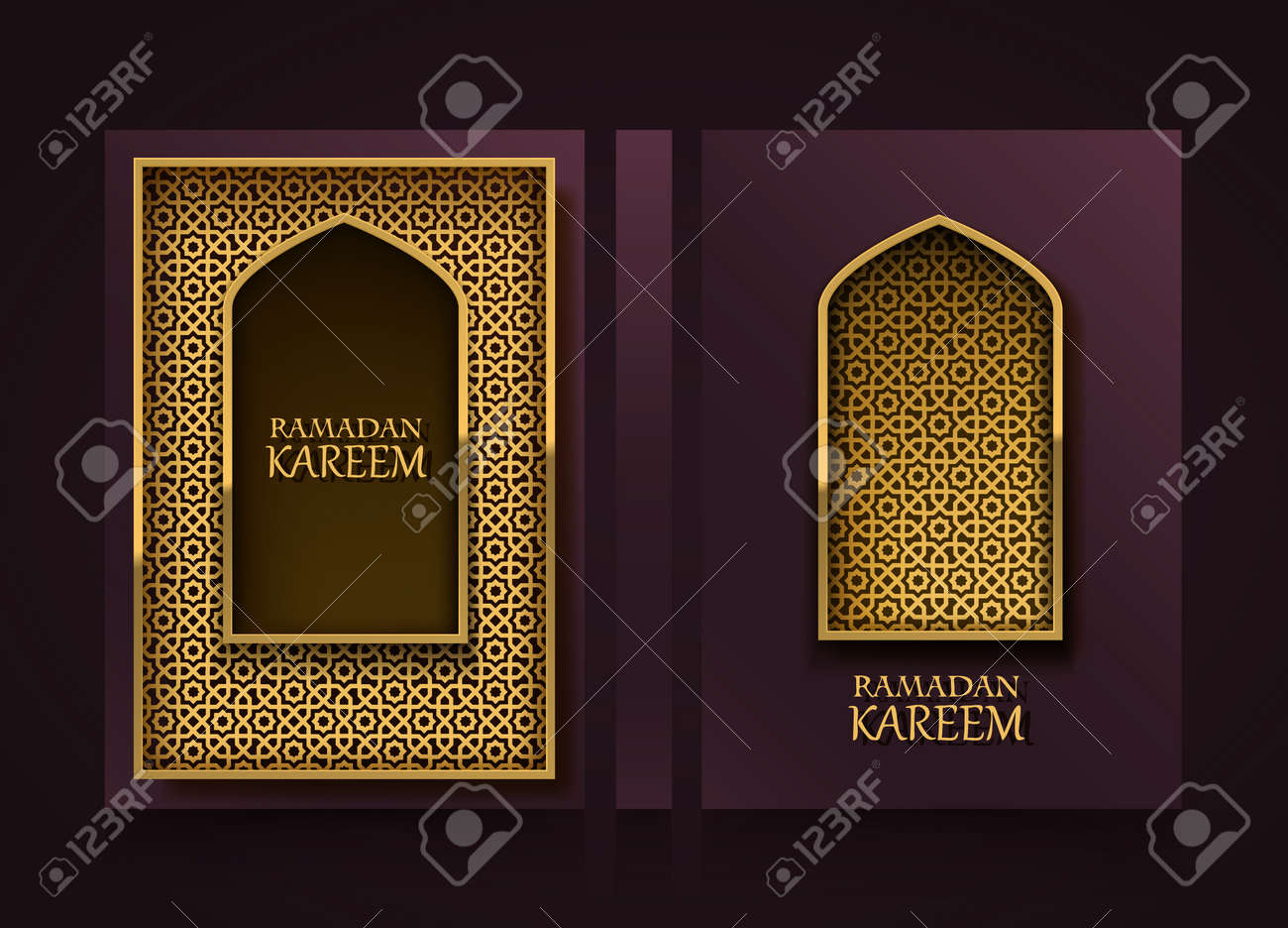 modern vertical banners ramadan kareem cover ramadan mubarak