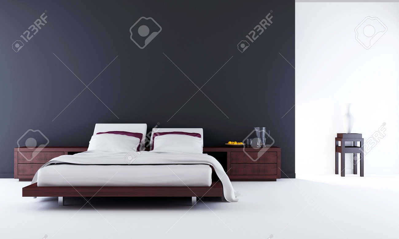 Living Room Setting - bed to face a blank wall - 5594381 Living Room Setting - bed to face a blank wall - 5594381