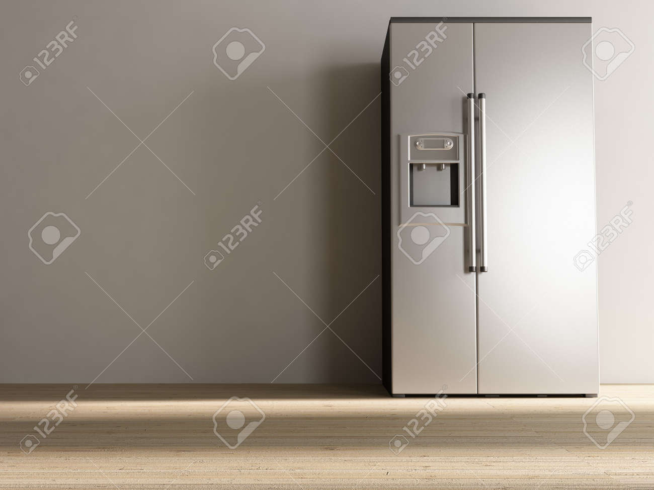 Large Refrigerator to face a blank white wall - 5688352 Large Refrigerator to face a blank white wall - 5688352