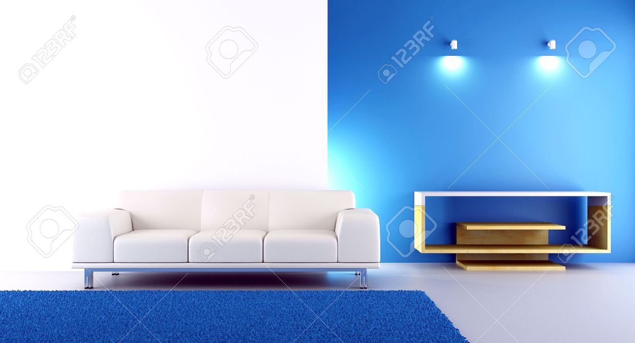 Living Room Setting - couch to face a blank wall - 5688358 Living Room Setting - couch to face a blank wall - 5688358