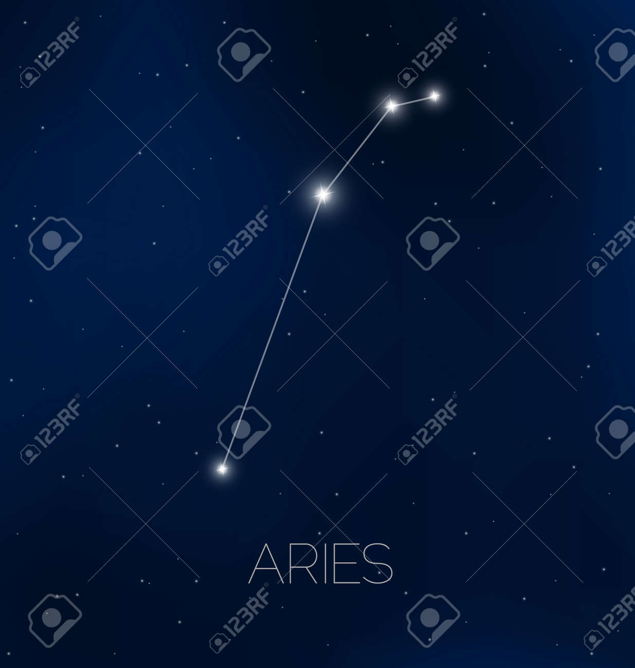 Widder Konstellation Im Nachtlichen Himmel Lizenzfrei Nutzbare Vektorgrafiken Clip Arts Illustrationen Image 25649382