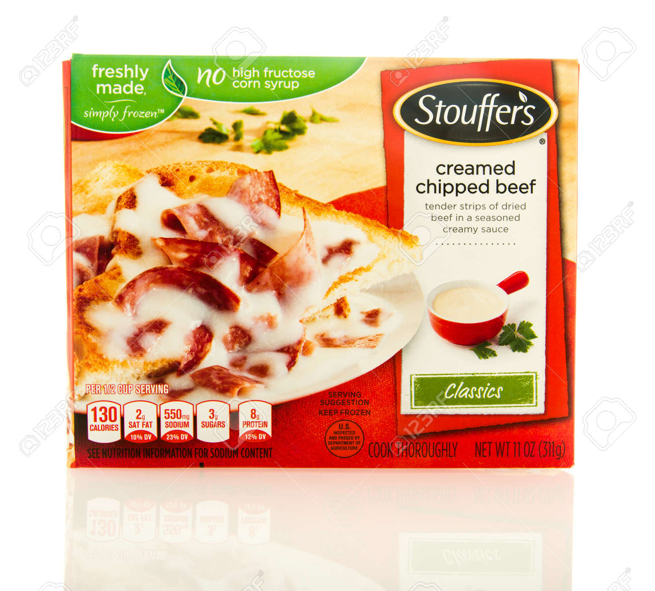 Waupun Wi 9 March 2016 Box Of Stouffer S Creamed Chipped Stock Photo Picture And Royalty Free Image Image 57779998