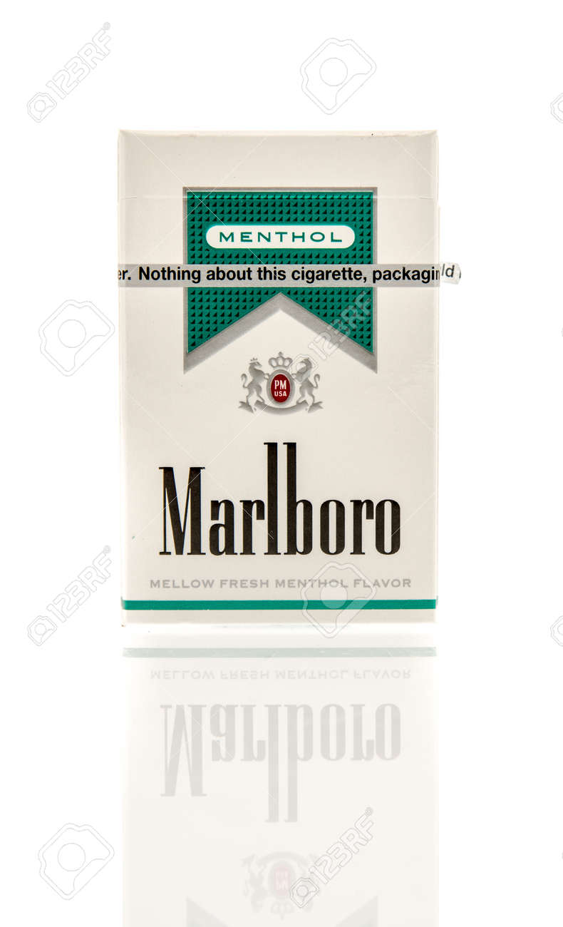 Winneconne, WI - 16 March 2016: A Box Of Marlboro Menthol Cigarettes On An  Isolated Background Stock Photo, Picture and Royalty Free Image. Image  58009569., image size:790x1300
