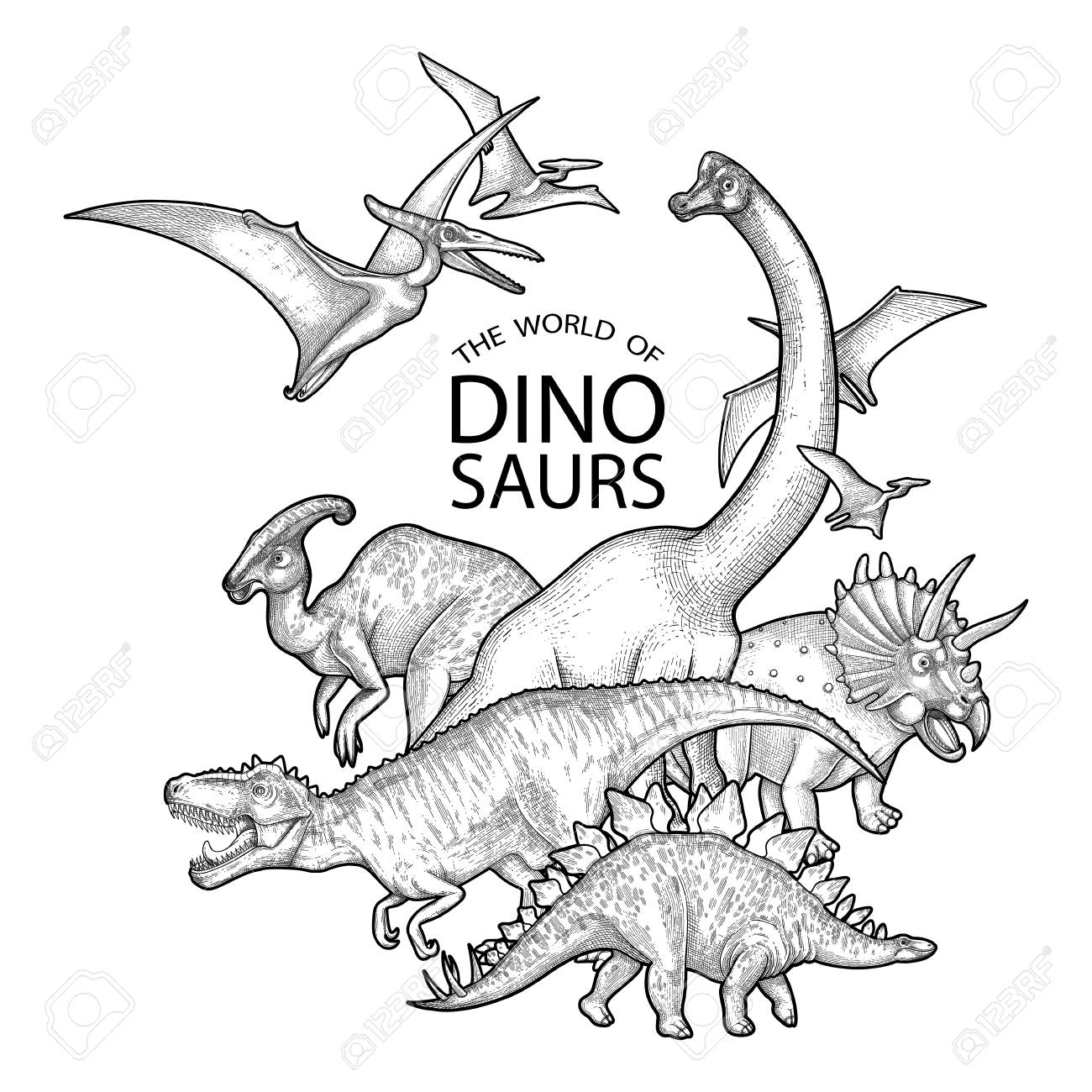 group of realistic graphic