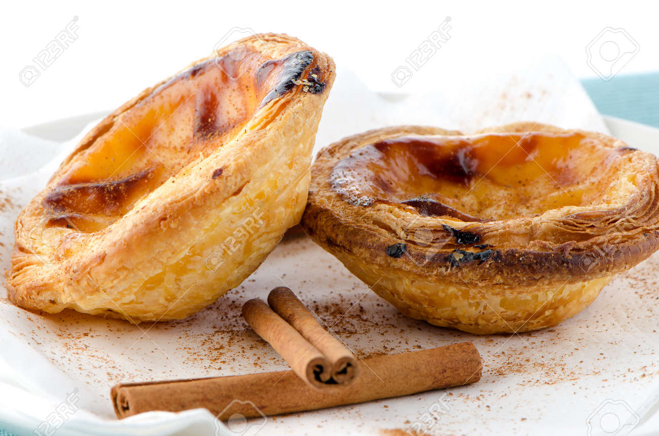 Banque d\u0027images , Pastel de nata, pâtisserie typique de Lisbonne , Portugal.