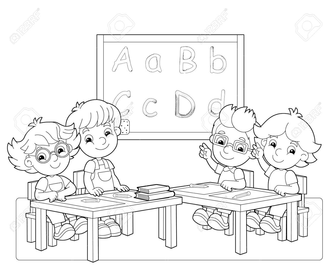 86  Coloring Pages Classroom  Best HD
