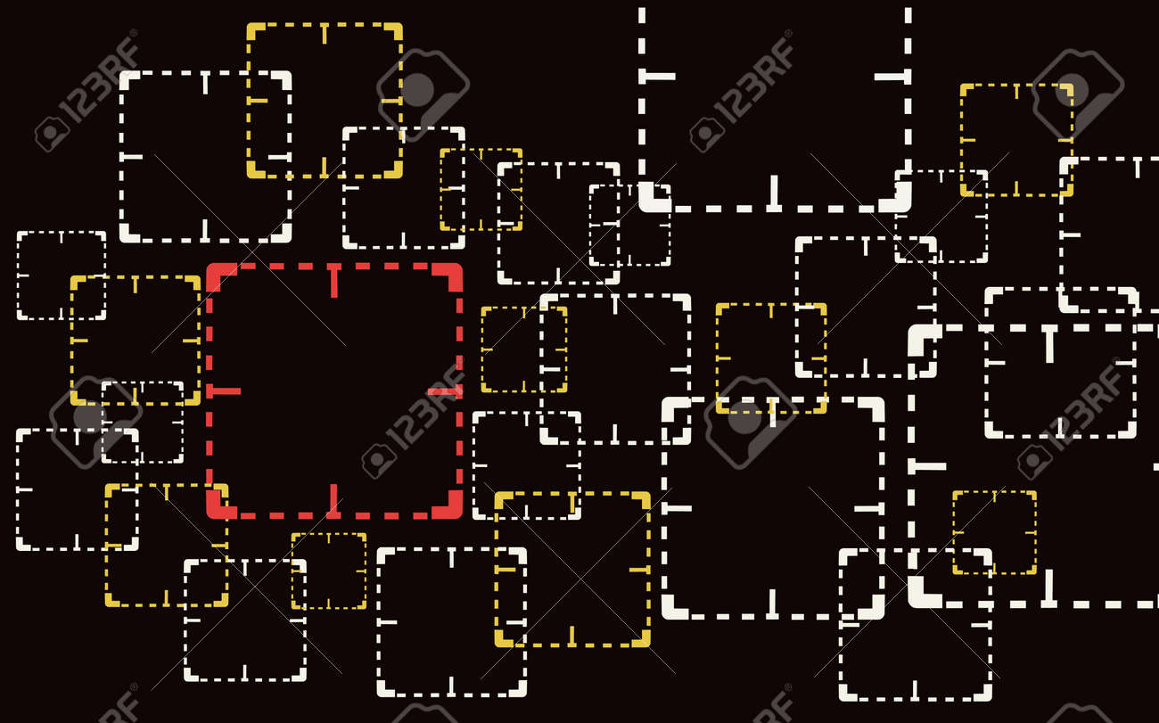 Square focused, target are being watched , for CCTV , and war games; watched sign illustration. - 87766194 Square focused, target are being watched , for CCTV , and war games; watched sign illustration. - 87766194