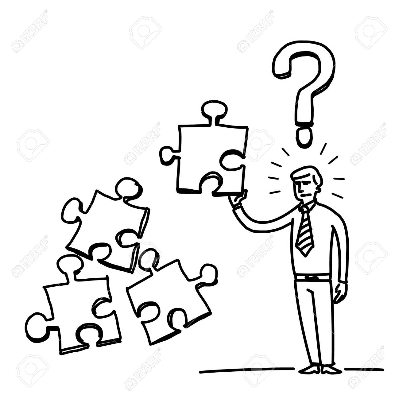 彼の手と上記の疑問符でパズルと混乱しているビジネスマンのシンプルなベクトル イラスト 近代的なフラットなデザインの黒の漫画アイコンを白い背景で隔離 の イラスト素材 ベクタ Image 30 彼の手と上記の疑問符でパズルと混乱しているビジネスマンのシンプルなベクトル イラスト 近代的なフラットなデザインの黒の漫画アイコンを白い背景で隔離 の イラスト素材 ベクタ Image 30