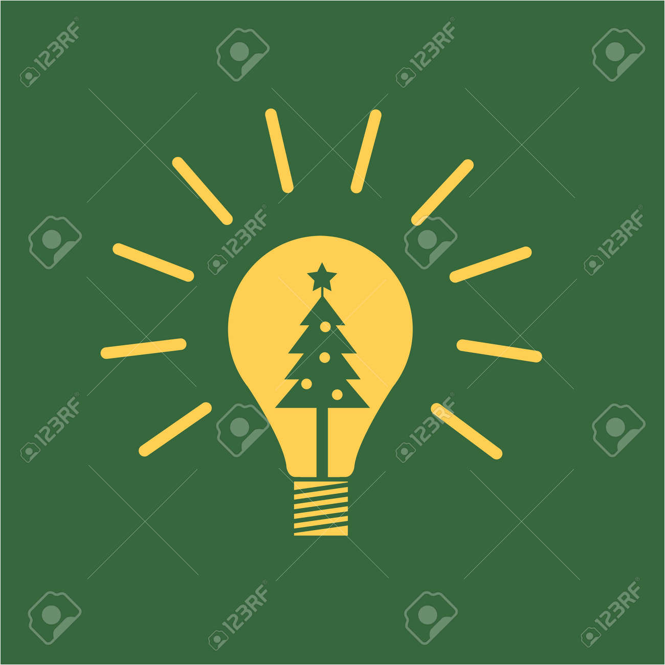 ベクトル新しいアイデア電球アイコン内のクリスマス ツリー 黄色のフラット デザイン ピクトグラム イラストや緑の背景に分離したインフォ グラフィック のイラスト素材 ベクタ Image ベクトル新しいアイデア電球アイコン内のクリスマス ツリー 黄色のフラット デザイン ピクトグラム イラストや緑の背景に分離したインフォ グラフィック のイラスト素材 ベクタ Image