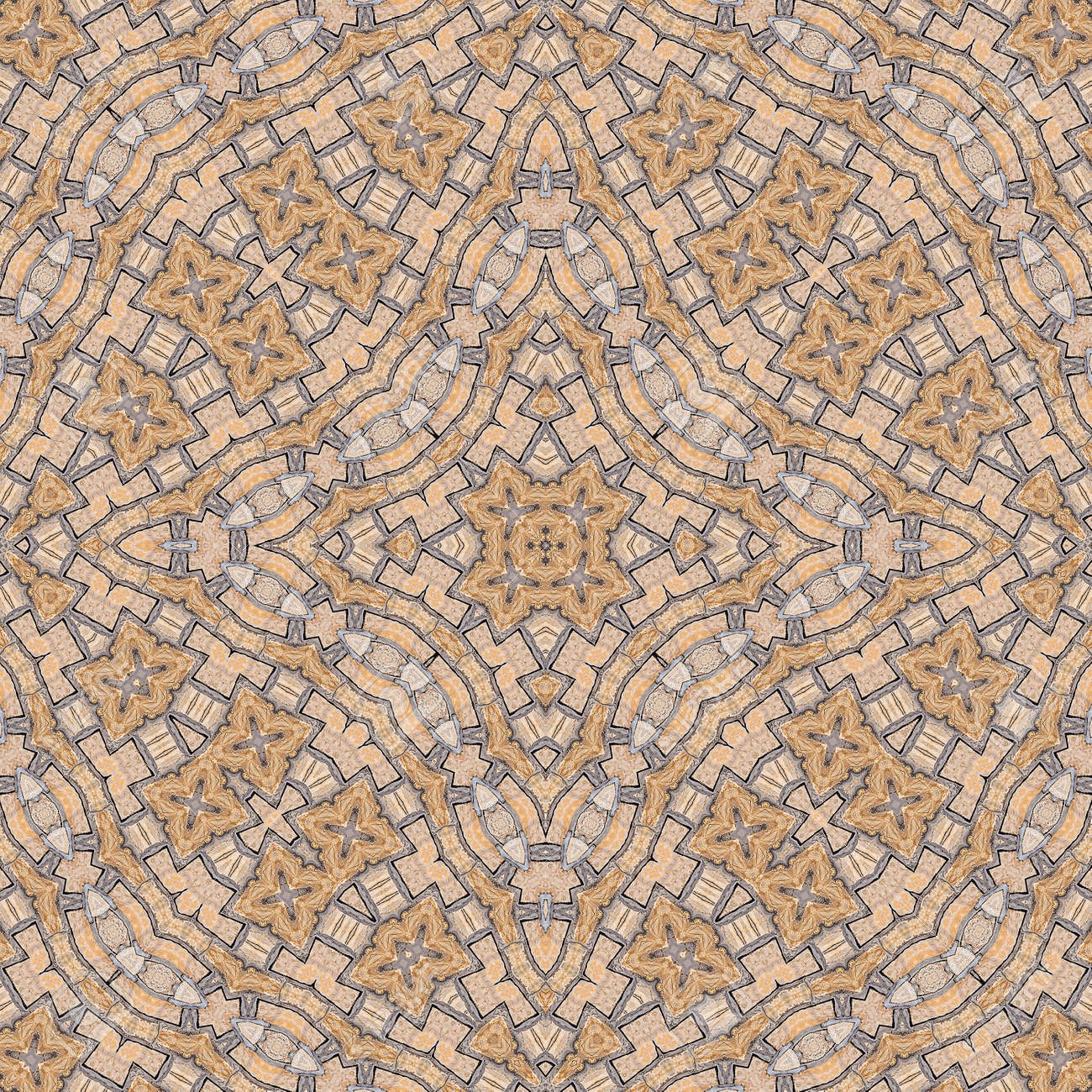 石のシームレスな幾何学的背景 パターン テクスチャ タイル 壁紙 ファサード 舗装 舗装します の写真素材 画像素材 Image