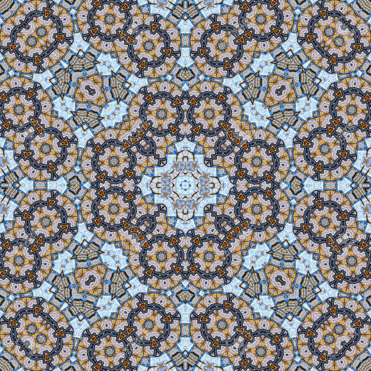 石のシームレスな幾何学的背景 パターン テクスチャ タイル 壁紙 ファサード 舗装 舗装します の写真素材 画像素材 Image