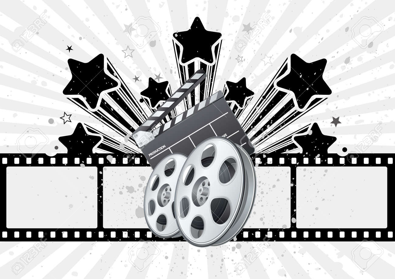 Background For Movie Theme Royalty Free SVG, Cliparts, Vectors, and Stock  Illustration. Image 8174106.