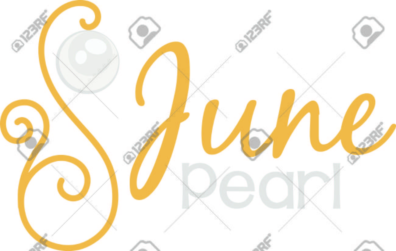 Fetez Votre Anniversaire Juin Avec Votre Pierre De Naissance La Perle Clip Art Libres De Droits Vecteurs Et Illustration Image